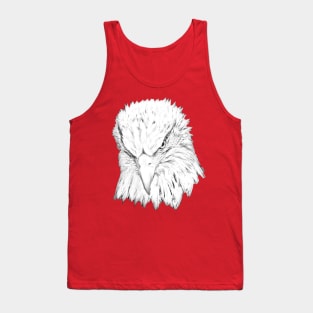 Line drawing of a Bald Eagle Tank Top